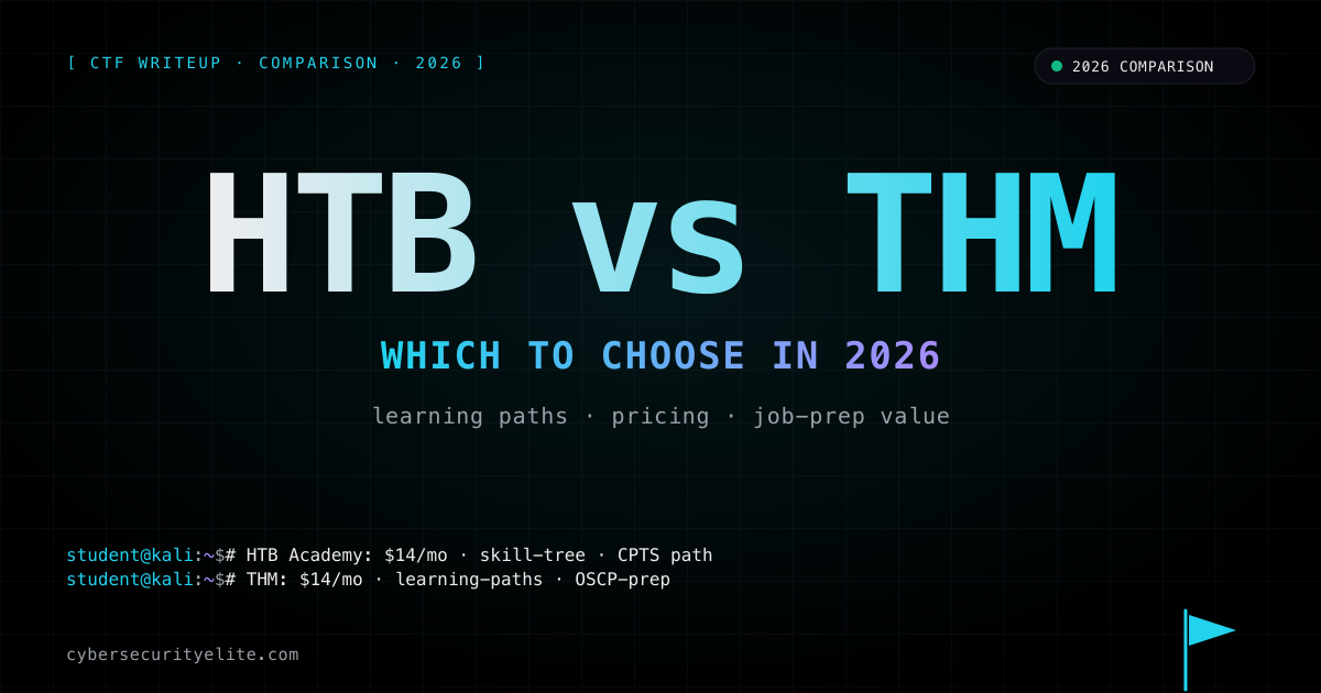 HTB vs THM WHICH TO CHOOSE IN 2026 writeup — CTF challenge breakdown