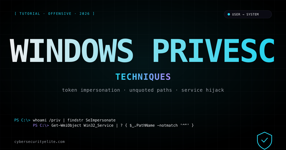 Windows privilege escalation techniques