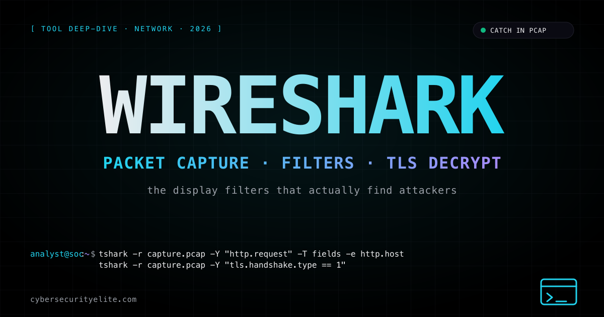 Wireshark network analysis tutorial — packet capture and display filters